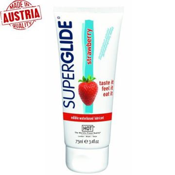 Superglide 75 ml Kaliteli Çilek Aromalı Kayganlaştırıcı Jel